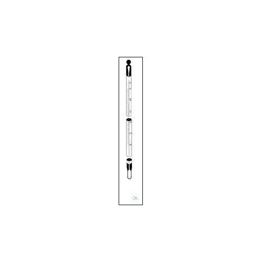 Universal laboratory-thermometers, solid stem, yellow