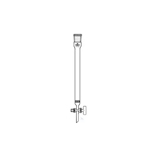 Chromatographic-columns, ST-socket 14/23, valve and