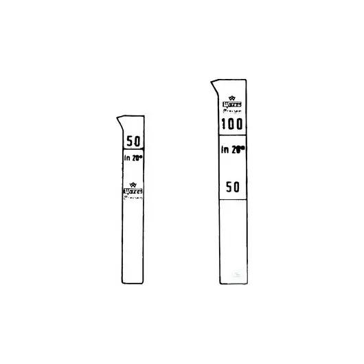 Color comparison cylinder, Nessler, 100