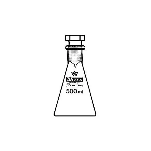 Iodine determination flask, Sendtner, ST-hollow-stoppers