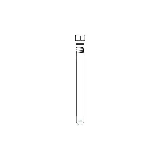 Test tubes with screw-thread and