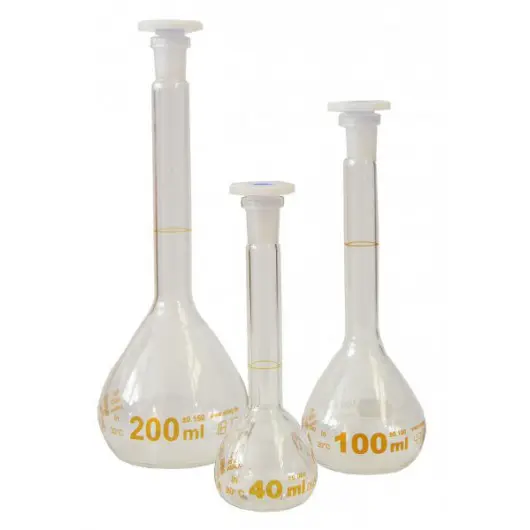 Volumetric flasks for oil content