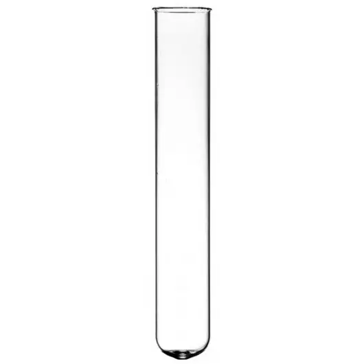 Test-tubes, Fiolax-boros.glass, w. rim, round