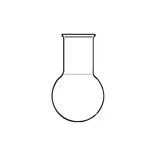 Flasks, flat bottom, medium length