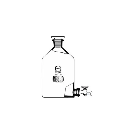 Aspirator bottles, borosilicate glass, 1000