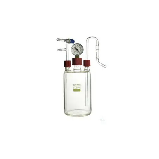 Vacuum safety bottle, WITOFORM-plastic-coated, 500