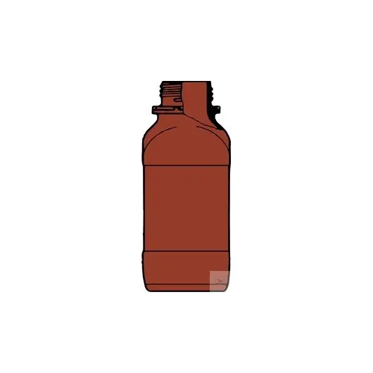 Square bottles, wide neck, synthetic