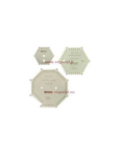 TQC SHEEN Wet film thickness gauge, type WG 1, hexagonal, measuring range 20-370 µm